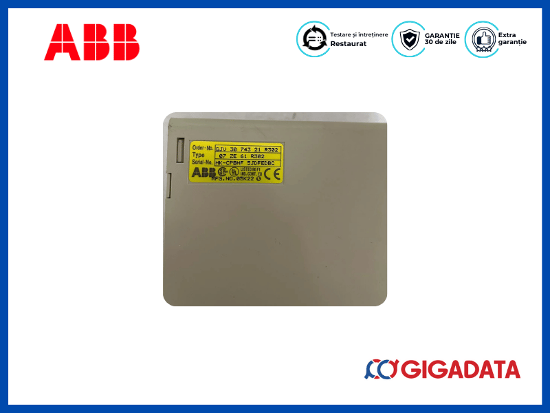 ABB 07 ZE 61 R302 Central Unit GJV 30 743 21 R302 + ABB 07 PS 62 R2 - 4