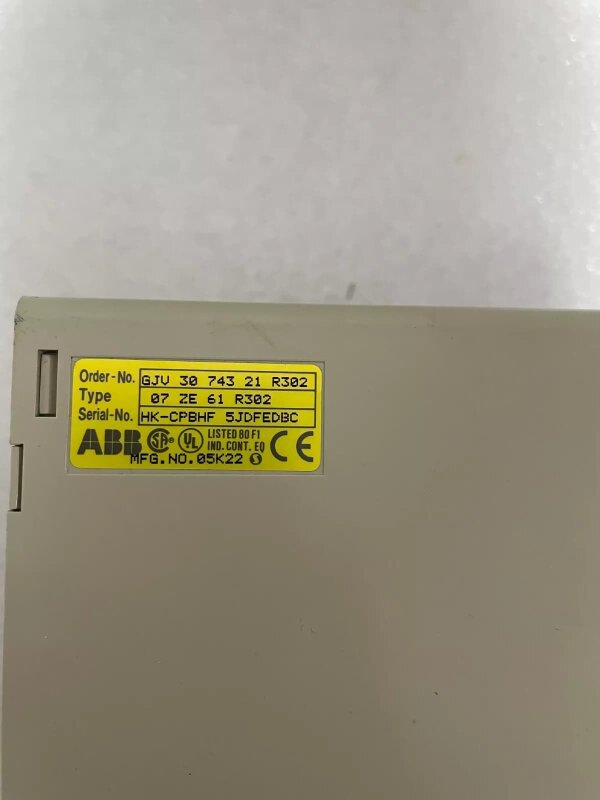 ABB 07 ZE 61 R302 Central Unit GJV 30 743 21 R302 + ABB 07 PS 62 R2 - 6