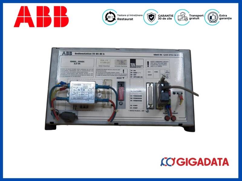 ABB Bedienstation 35 BS 40 b V114.5 Operator Station Panel GJV3 0753 04 R1 - 2