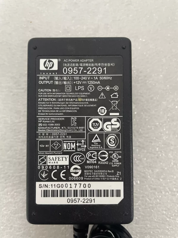 Adaptor alimentare HP 12V 1.25A 15W 0957-2291 (5.5×2.1mm) - 3