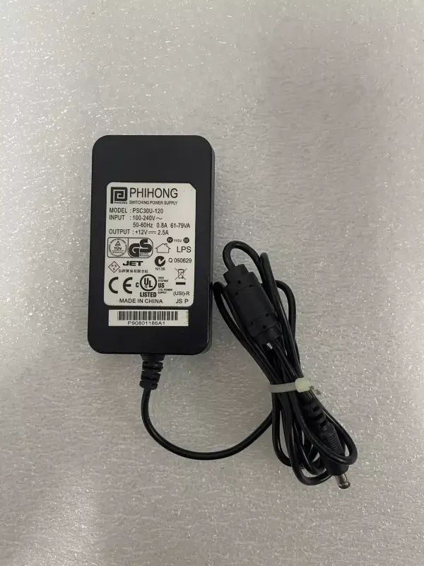 Adaptor alimentare Phihong PSC30U-120V 12V 2.5A 30W negru - 1