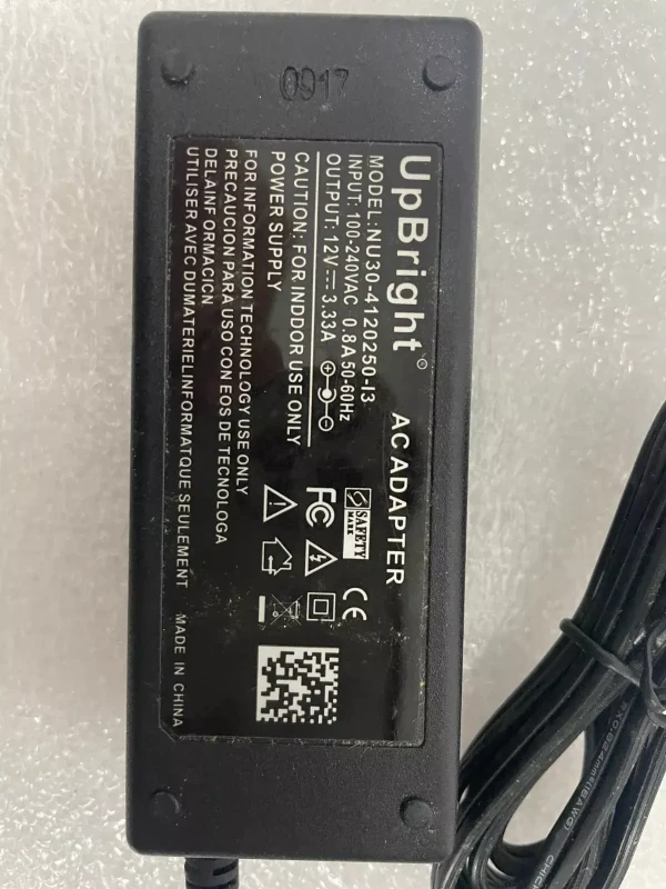Adaptor alimentare UPBRIGHT NU30-4120250-I3 12V 3.33A AC/DC - 4