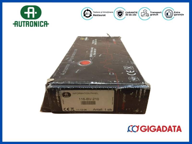AUTRONICA BV210 INFORMATION PANEL BV-210 116-bv-210 PN: 00.08.010.015 - 2