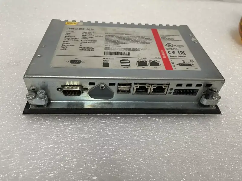 BECKHOFF CP6606-0001-0020 HMI BUILT-IN 7” 800X480 24V.DC PANEL PC TOUCH SCREEN - 3