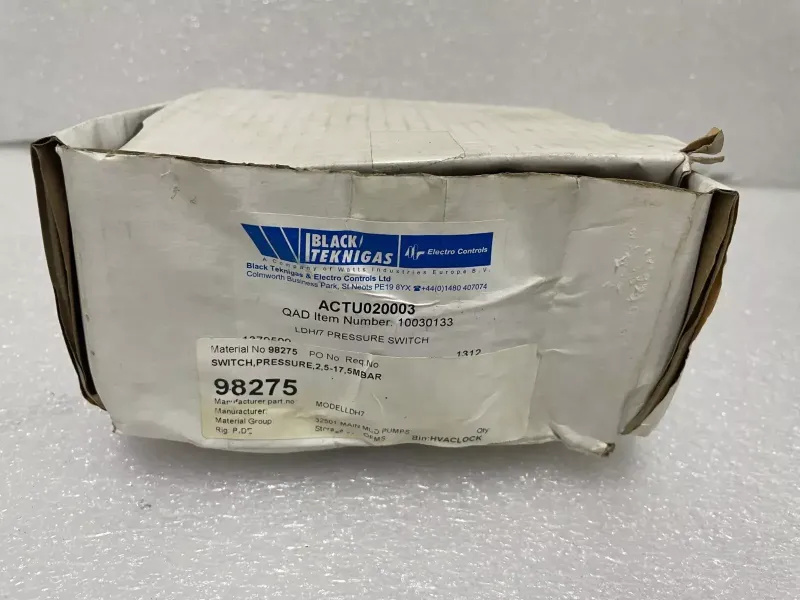 BLACKS TEKNIGAS ACTU020003 LDH/7 PRESSURE SWITCH 2.5-17.5MBAR - 5