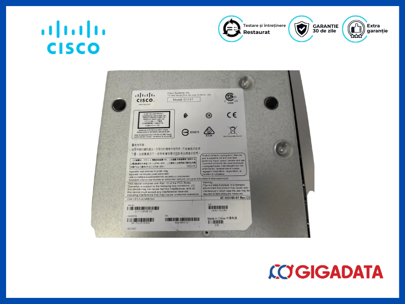 Cisco C1117-4PWE Router Wireless Wi-Fi 5 cu Modem ADSL VDSL - 7