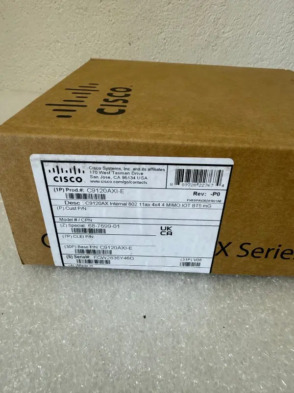 Cisco C9120AXI-E 802.11ax Internal Antennas 4x4:4 MIMO Bluetooth 5 Reg E AP - 3