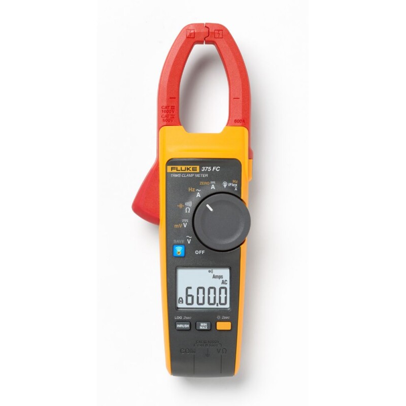 Cleste Ampermetric Fluke 375 FC, TrueRMS AC/DC, Wireless, Performanță și Precizie, CAT III 1000V - Fluke