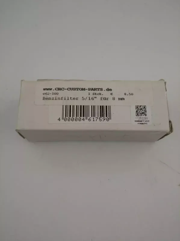 CRC-CUSTOM BenzinFiltre GLAS KROM 5/16 CA.8MM - 1