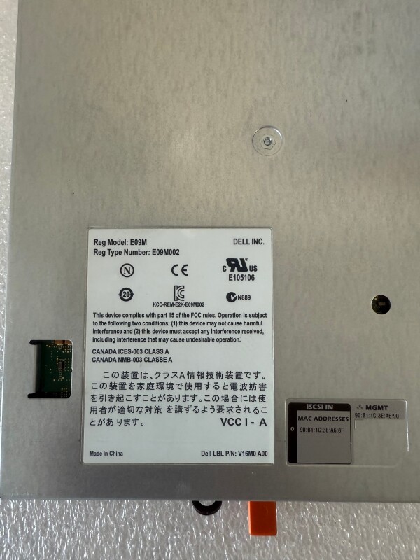 Modul de control Dell EqualLogic E09M / E09M002 / V16M0 pentru sistem de stocare SAN - 4