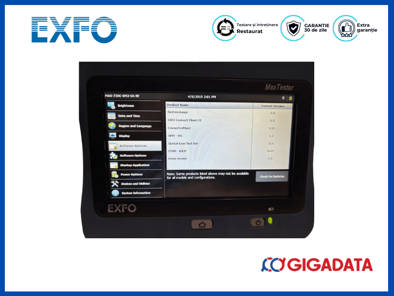Exfo Max-730C MaxTester SM OTDR MAX-730C-SM2-EA 1310/1550/1625nm with PM-MAX-2X - 4