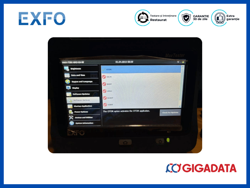 Exfo Max-730C MaxTester SM OTDR MAX-730C-SM3-EA 1310/1550/1625 - 3