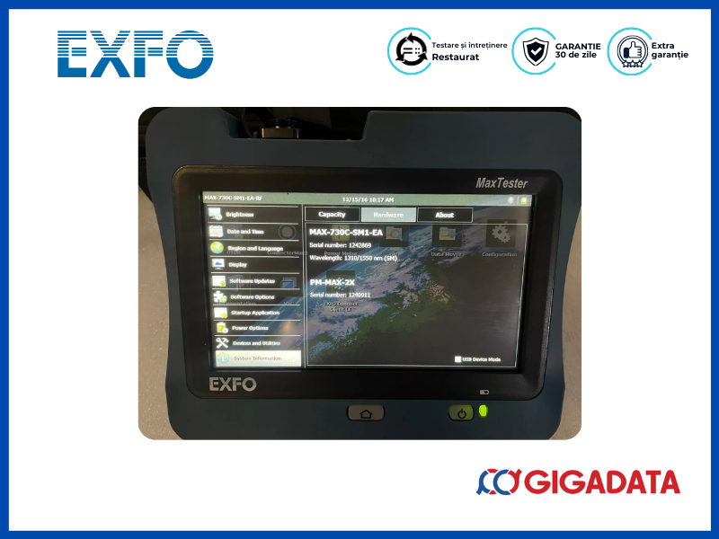 Exfo MaxTester MAX-730C-SM1-EA 730C OTDR 1310nm 1550nm with PM-MAX-2X - 2