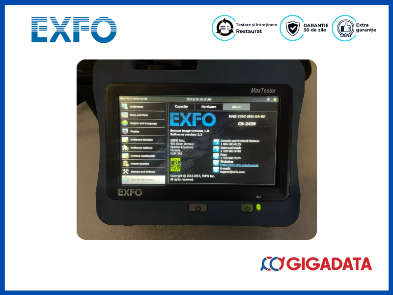 Exfo MaxTester MAX-730C-SM1-EA 730C OTDR 1310nm 1550nm with PM-MAX-2X - 3