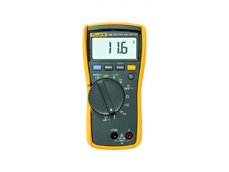 Multimetru Digital Fluke 116 True-RMS cu Termometru, HVAC, 6000 Cifre, CAT III 600V - Fluke