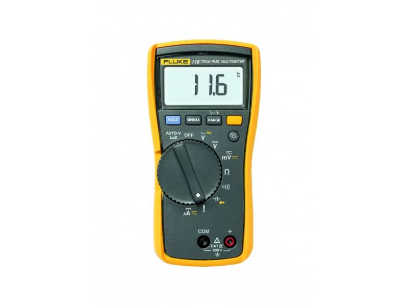 Multimetru Digital Fluke 116 True-RMS cu Termometru, HVAC, 6000 Cifre, CAT III 600V - 1
