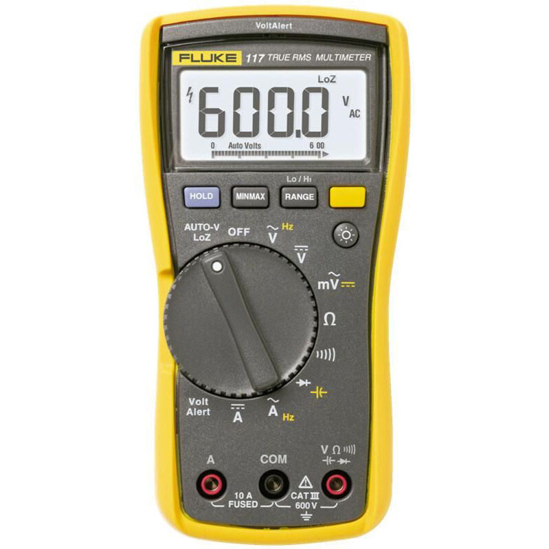 Multimetru Digital Fluke 117 True-RMS, Detectie Tensiune fara Contact, 6000 Cifre, CAT III 600V - Fluke