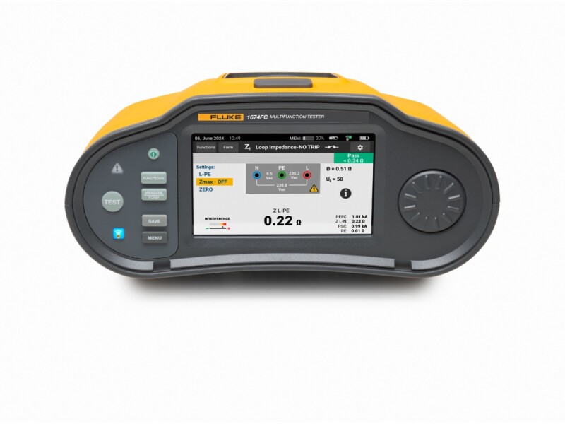 Fluke 1674 FC Dispozitiv Multifuncțional de Testare a Instalațiilor – Testare Automată și Compatibilitate Fluke Connect™ - Fluke