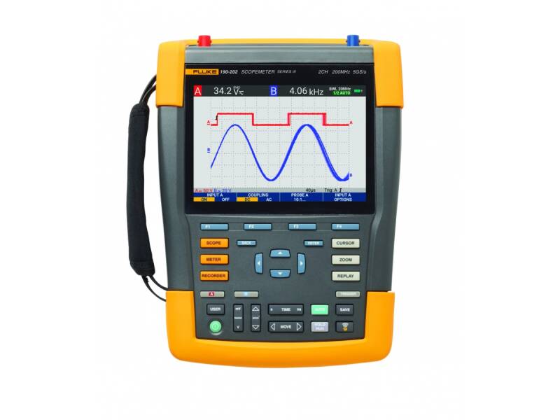 Fluke 190-202-III ScopeMeter® – Precizie și Performanță în Testarea Osciloscoapelor Portabile - 1