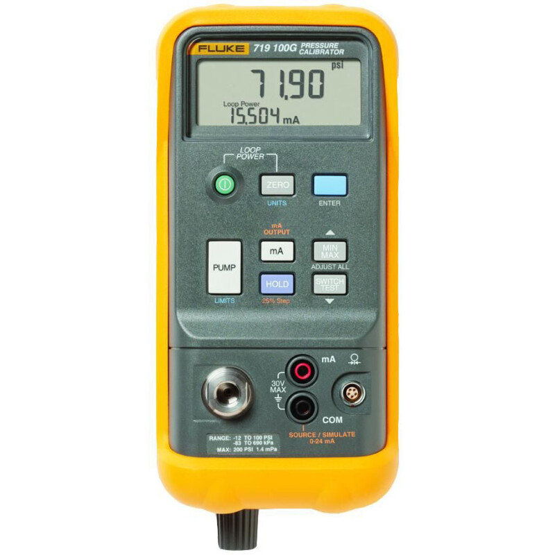 Fluke 719 - 30G – Calibrator de Presiune Portabil și Precise - Fluke