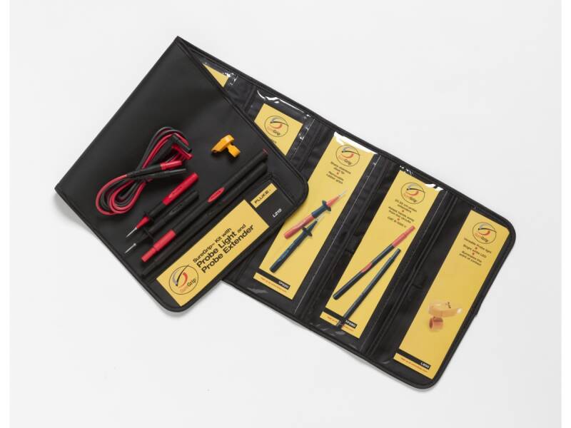 Fluke 87V TRMS Multimetru Digital cu Clește Ampermetric i410 AC/DC și Kit SureGrip L215 – Set Complet pentru Măsurători Precise - 3