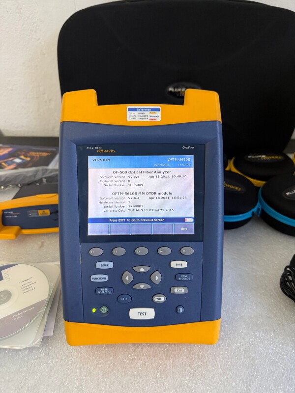 Fluke Networks OF-500 OptiFiber OTDR cu Module OFTM-5610B și OFTM-5730 - 4