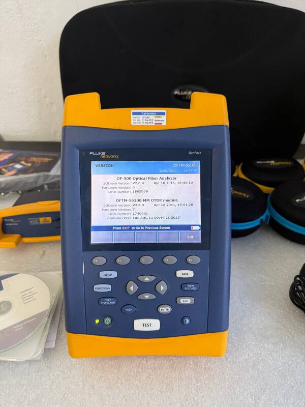 Fluke Networks OF-500 OptiFiber OTDR cu Module OFTM-5610B și OFTM-5730 - 4