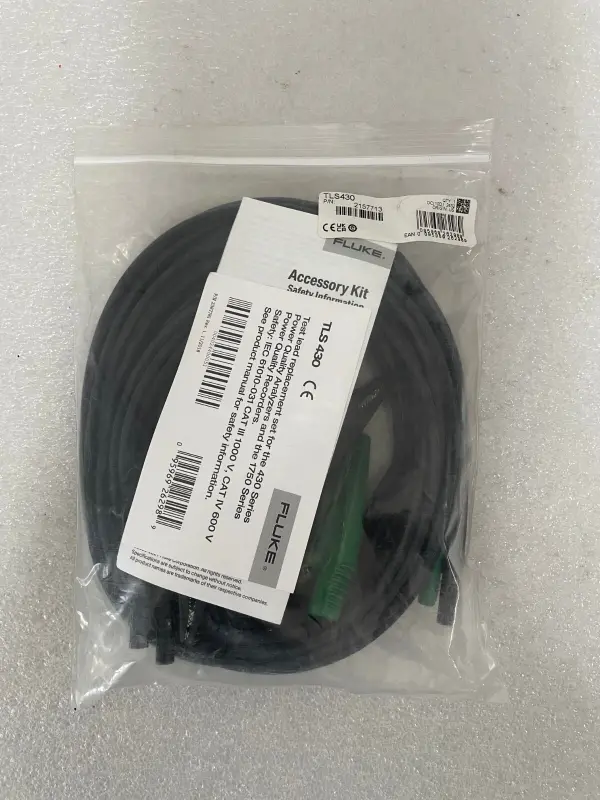 Fluke TLS430 Test Leads with Alligator Clips for 430 Series - 1