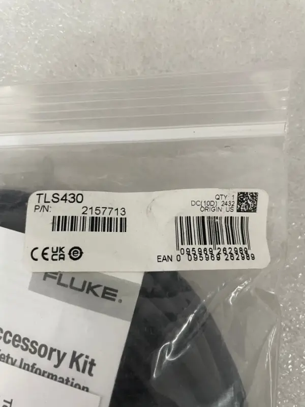 Fluke TLS430 Test Leads with Alligator Clips for 430 Series - 2