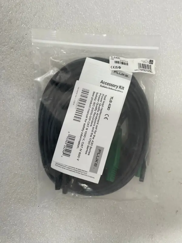 Fluke TLS430 Test Leads with Alligator Clips for 430 Series - 1