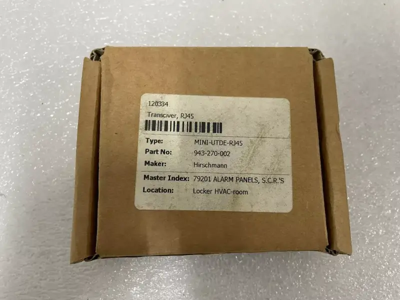 HIRSCHMANN MINI-UTDE-RJ45 MINIUTDERJ45 943 270-001 Twisted Pair Transceiver - 3