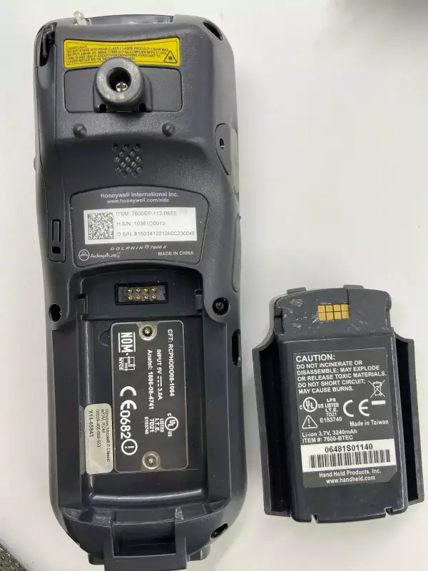Honeywell 7600ep-112-b6ee Dolphin 7600 Mobile Computer with Power Adapter - 4