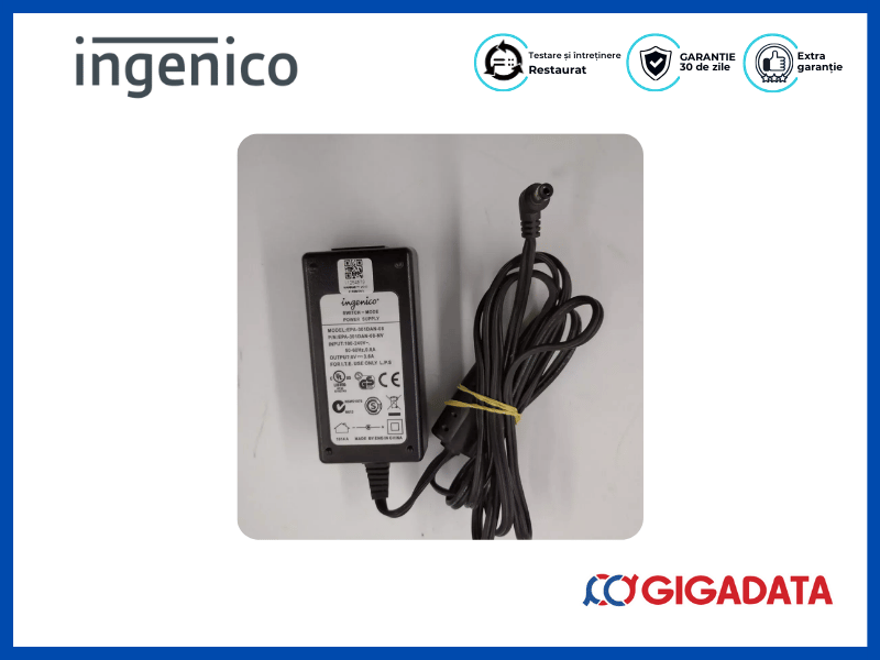 Ingenico EPA-301DAN-8 EPA-301DAN-08-NV 8V 3.6A AC Adapter Power Charger - Ingenico