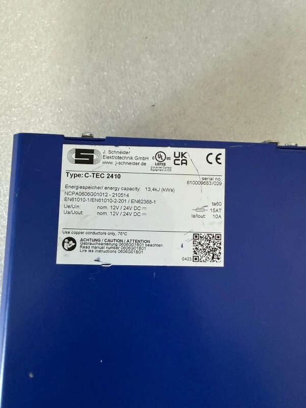 J. Schneider C-TEC 2410-10KJ NCPA0606G01012-130826 Buffer Module - 3