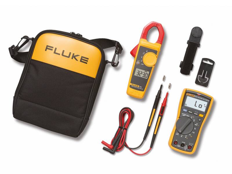 Kit Combinat Fluke 117/323 – Multimetru Digital și Clește Ampermetric pentru Electricieni - 1
