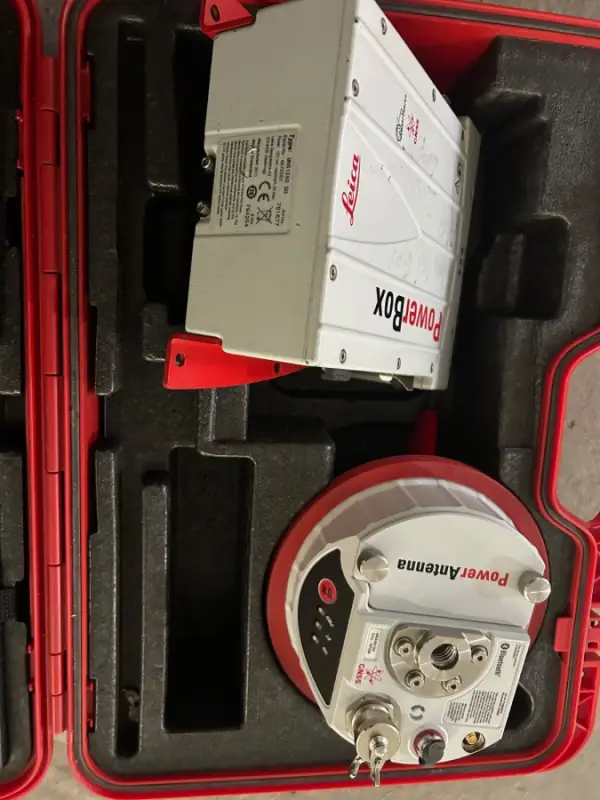 Leica Mns1250 GG Power Box Mna950 Power Antenna, Grt246 , Ctb102 Tribrach Gfu14 - 1