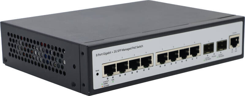 Longline LNG5700-8TP2S Switch Ethernet PoE Gigabit Layer 2 cu 8 Porturi (8xRJ45 + 2xSFP | 120W PoE) - 2
