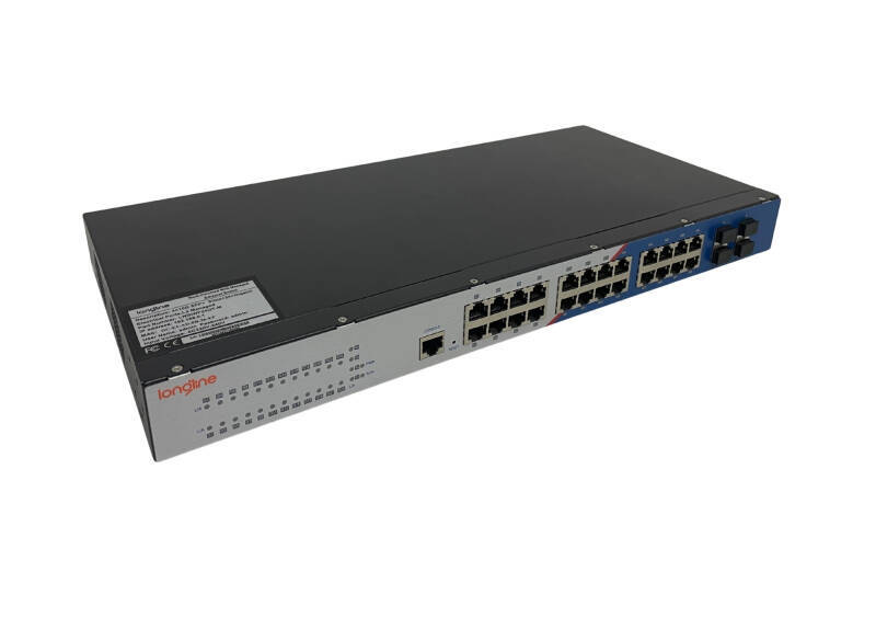 Longline Switch Administrabil cu 24 Porturi RJ45 Gigabit si 4 Sloturi 10G SFP+ - 2