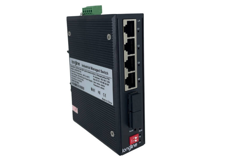 Longline Switch Administrabil cu 4 Porturi RJ45 Gigabit si 2 Porturi SFP - 1