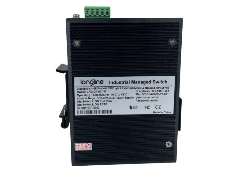 Longline Switch Administrabil cu 4 Porturi RJ45 Gigabit si 2 Porturi SFP - 2