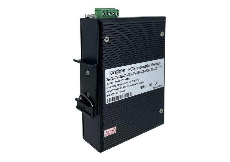 Longline Switch PoE cu 4 Porturi RJ45 Gigabit si 2 Sloturi SFP - 2