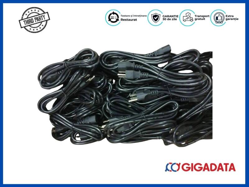 LOT OF 100 3 Prong US EU Plug AC Power CorD for Laptop PC Adapter Supply EN TV - 1