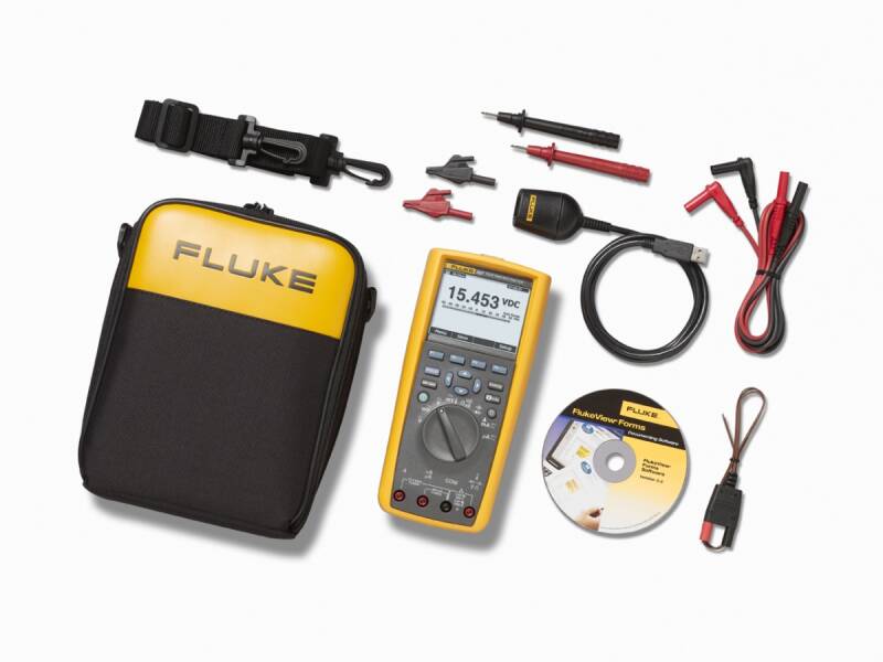 Multimetru Fluke 287 / FVF / EUR True-RMS, 50000 Cifre cu FlukeView Software, CAT III 1000V - 1