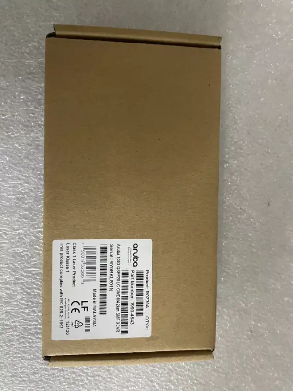 NEW HPE ARUBA R0Z30A Aruba 100G QSFP28 LC CWDM4 2km 1990-4643 Transceiver - 2