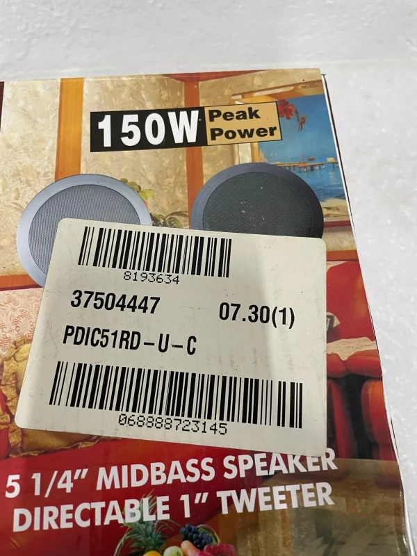 Pyle PDIC51RD Boxa Tavan Incastrata 5.25 Inch Rotunda - 2