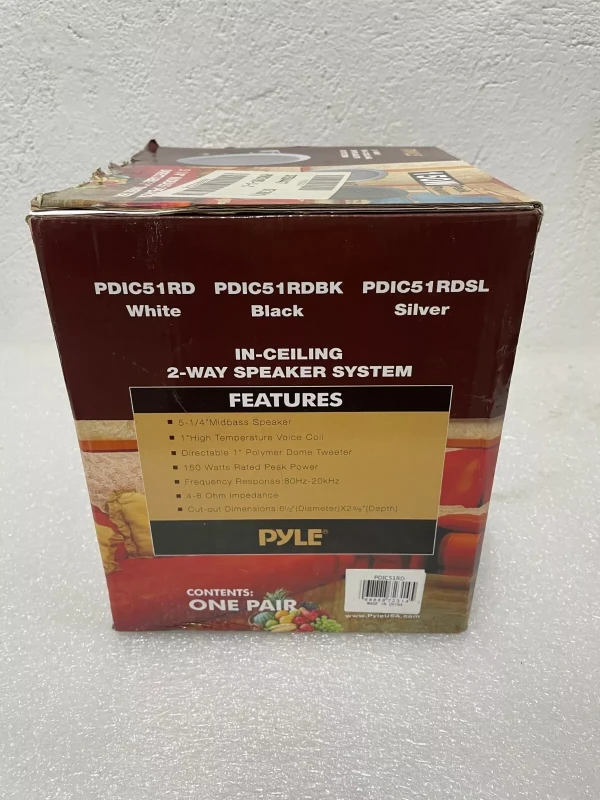 Pyle PDIC51RD Boxa Tavan Incastrata 5.25 Inch Rotunda - 4