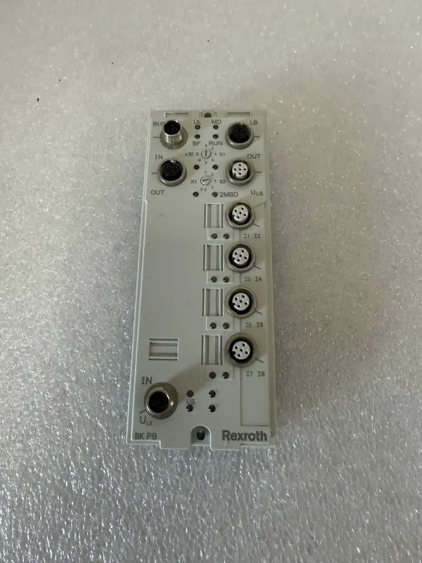 Rexroth RF-FLM BK PB M12 DI 8 M12 Fieldline Modular Bus Coupler R911170452 - 1