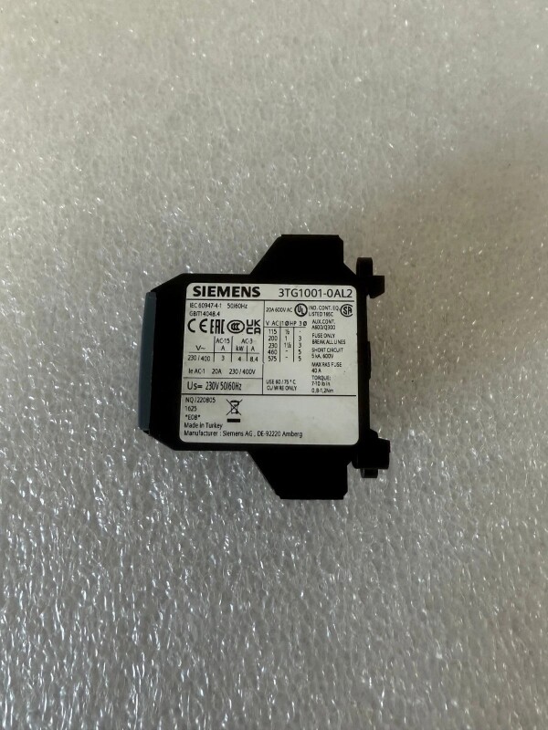 Siemens 3TG1001-0AL2 Contactor Magnetic Industrial - Siemens