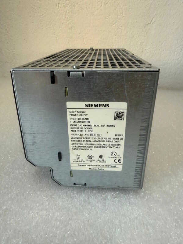 Siemens 6EP1437-3BA00 Sitop Power 40 Power Supply Module - 4