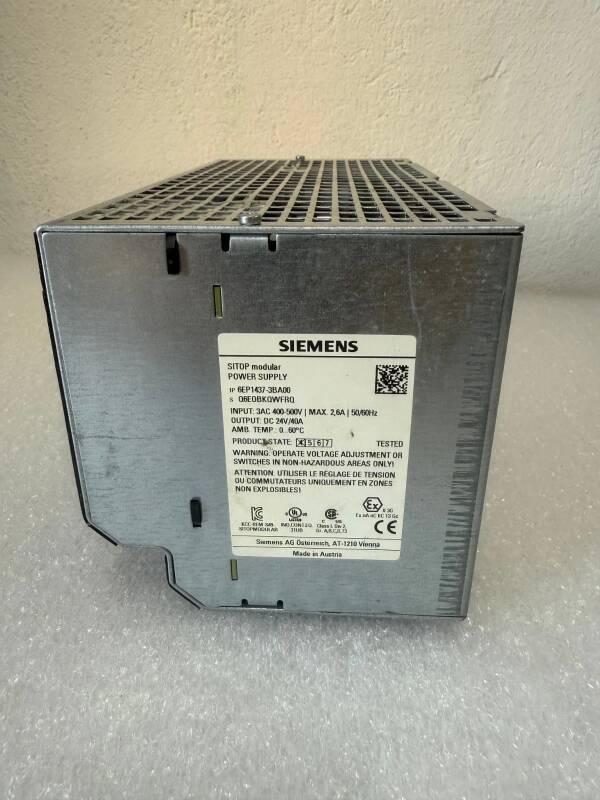 Siemens 6EP1437-3BA00 Sitop Power 40 Power Supply Module - 4